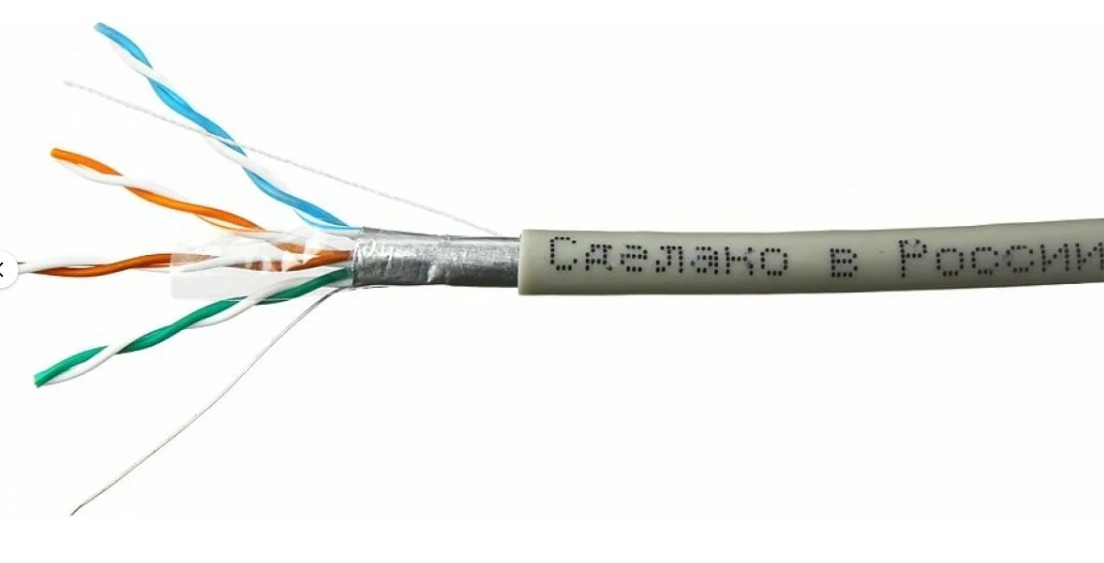 Витая пара UTP 4 пары AWG 24 Cat.5е внутренняя Cu Standart