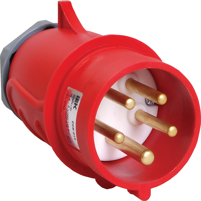 Вилка переносная силовая ССИ-015 3Р+РЕ+N 16А 380В IP44 MAGNUM IEK