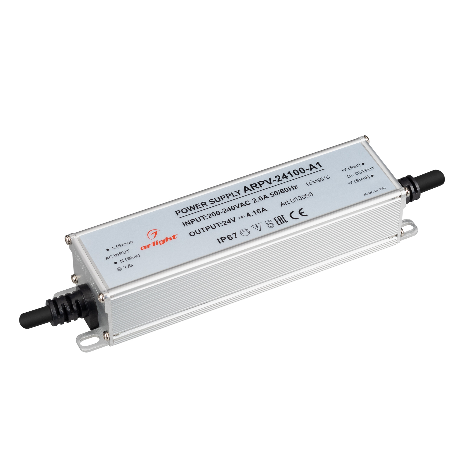 Блок питания ARPV-24100-A1 (24V, 4.16A, 100W) (Arlight, IP67 Металл)