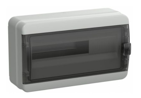 Корпус пластиковый КМПн-18 IP65 черная прозрачная дверь TEKFOR IEK