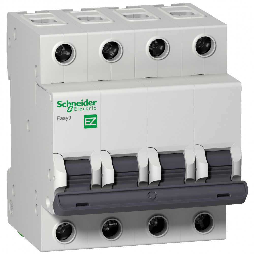 Выключатель автоматический четырехполюсный 63А C 4.5кА Easy9 Schneider Electric