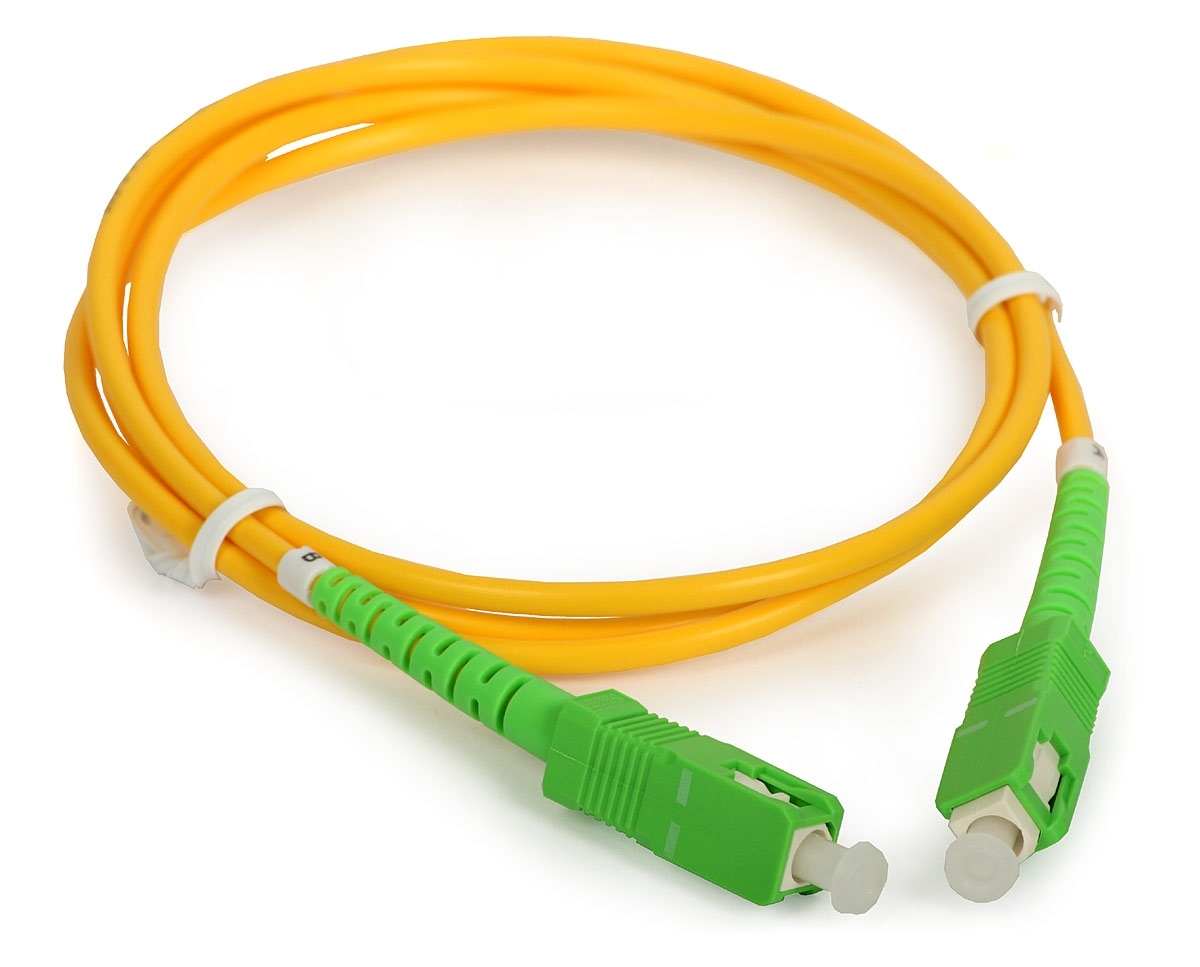 Патч-корд оптический SC/APC-SC/APC SM 1м Есть Connect