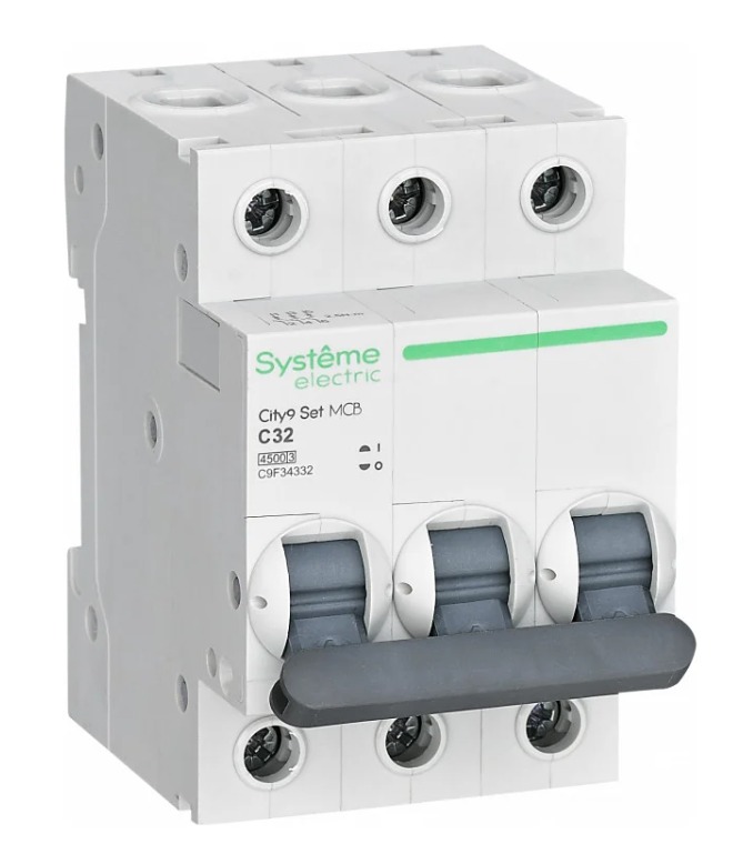 Выключатель автоматический трехполюсный 32А C 4.5кА 400В City9 Set Systeme Electric