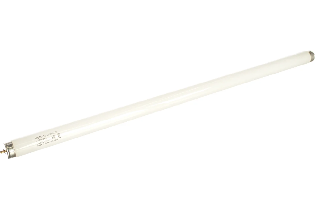 Лампа линейная люминесцентная ЛЛ 18вт L 18/865 G13 дневная OSRAM LUMILUX