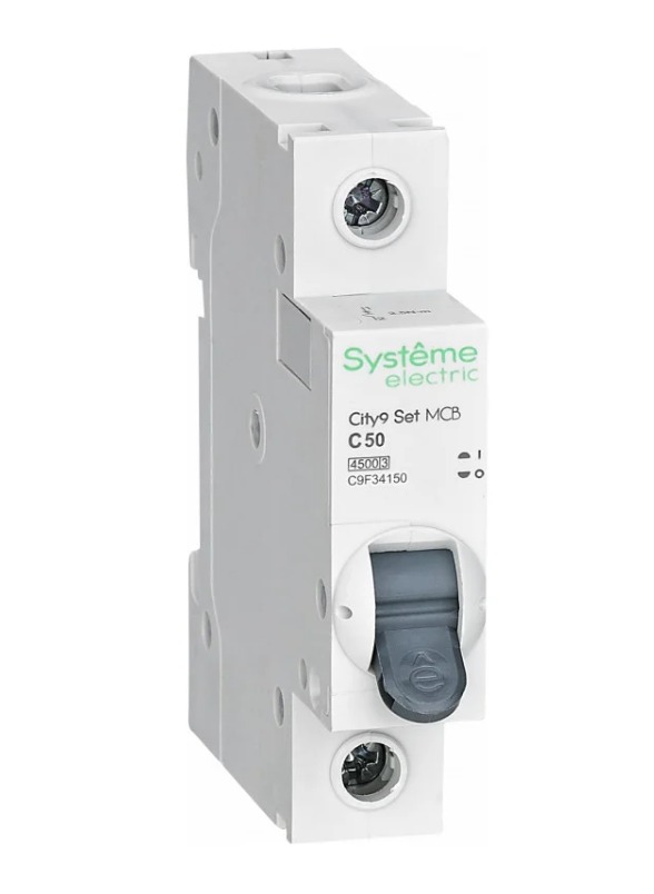 Выключатель автоматический однополюсный 50А С 4.5kA 230B City9 Set Systeme Electric
