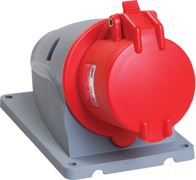 Розетка стационарная силовая ССИ-114 3Р+РЕ 16А 380В IP44 MAGNUM IEK